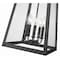 Z-Lite Rainer 5 Light Outdoor Chain Mount Ceiling Fixture, 15.5in. W x 24in. H, Black 5015CHXL-BK - alternate 7